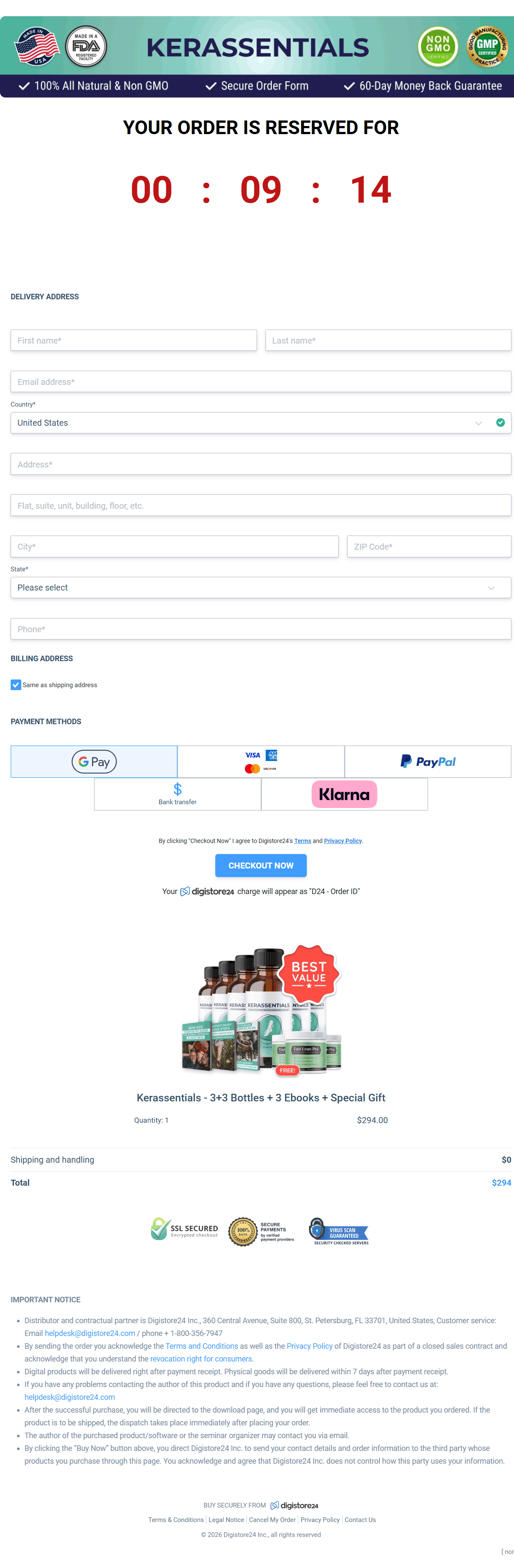 Kerassentials-Checkout-Page